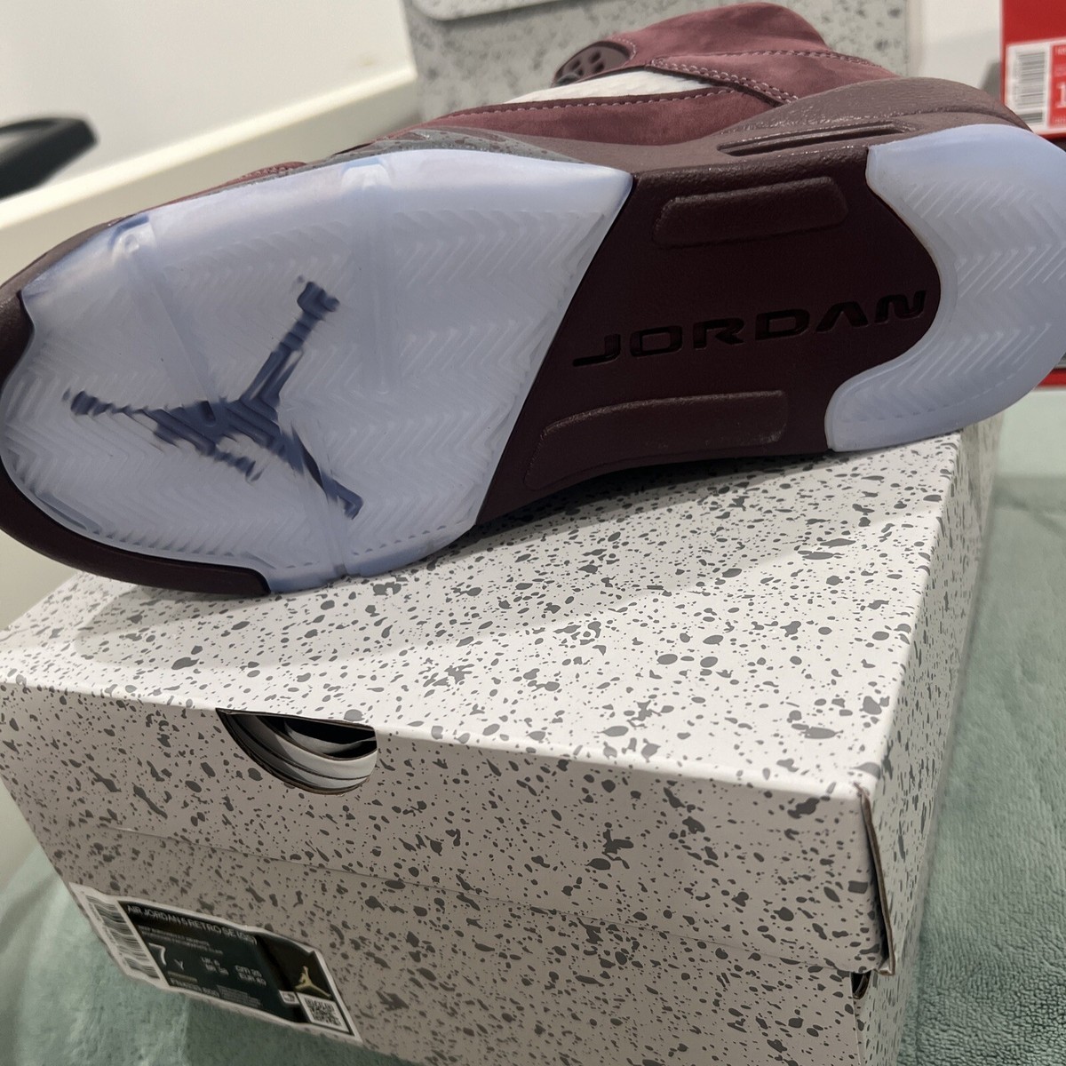 Air Jordan 5 Retro SE (GS) 7 Youth Burgundy | eBay