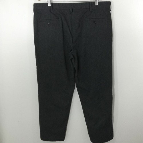 Dockers Classic Fit Mens Dress Pants Size 40 x 32 Gray Flat Front Career Chino - Picture 6 of 12