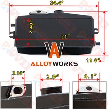 Updated Top Mount Intercooler For 2002-07 Subaru Impreza Wrx Sti Ej20 Ej25 H4