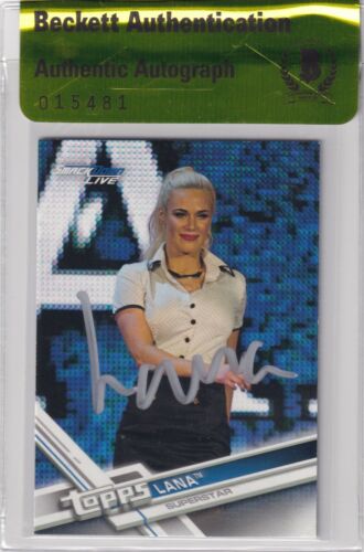 Lana Signed 2017 Topps WWE Then Now Forever Card #153 BAS COA CJ Perry Autograph - Picture 1 of 12