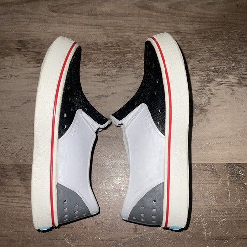 Native shoes Baby Kids Size 11 C Blue White Miles Slip On Casual - Picture 6 of 8