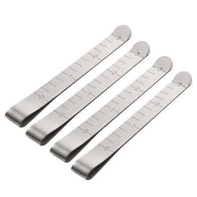 5Pcs/Pack Metal Sewing Crimping Clip Stainless Steel Ruler Measurement  TLMG JI