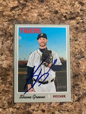 Shane Greene Signed 2019 Topps Heritage Detroit Tigers Auto # 269