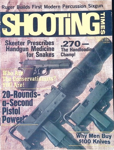 Shooting Times Magazine Dezember 1971 Ruger New Old Army, Centennial Arms