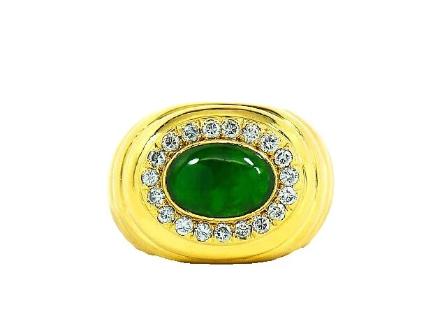 Joyas de Oro Amarillo Jade 18k para Hombre