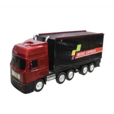 WS-528 Music Freight Truck Bluetooth-Speaker, USB, Radio FM,SD Card  RED 