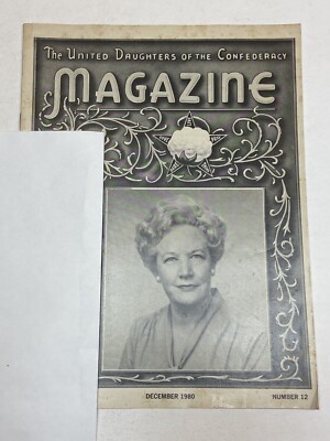 UDC United Daughters of the Confederacy Magazine Dec 1980 Matthew Fontaine Maury