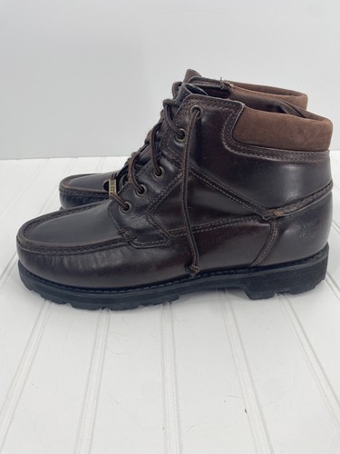 Timberland Gore Tex Womens 8.5W Shoes Brown Leather GTX Lace Up Ankle Boots VTG - Picture 5 of 12