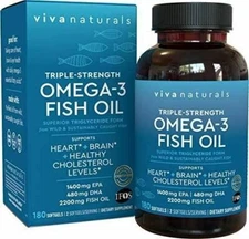 Omega 3 Fish Oil - Omega 3 Supplement with Essential Fatty Acid Combination of E