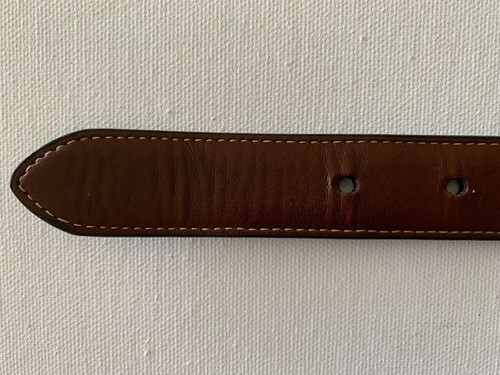 TOMMY HILFIGER Belt Black Brown Reversible Genuine Leather Buckle Childs Size S - Picture 6 of 10