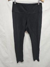 Ruby Ribbon Leggings Size L solid Black Womens Pull On