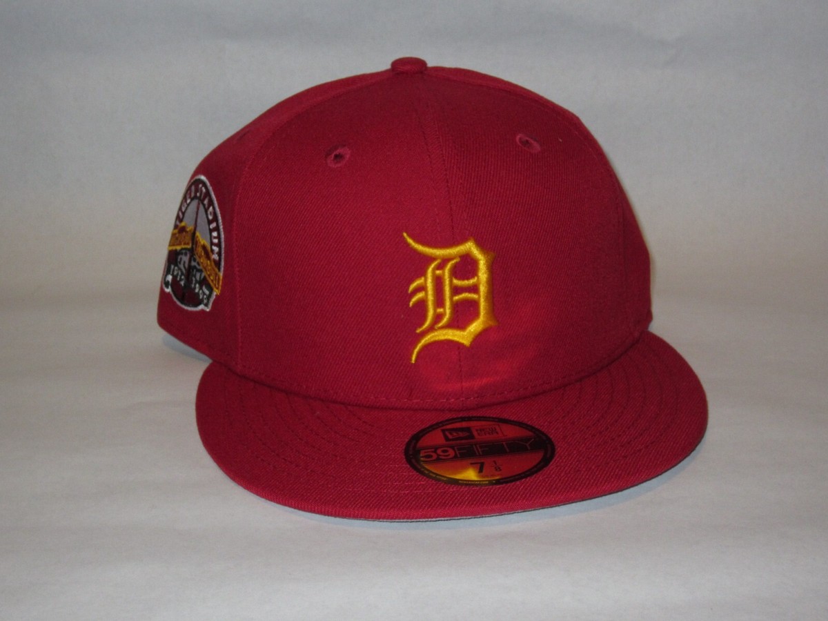 Detroit Tigers Aux Pack Cardinal Red / Gold New Era 59Fifty 7 1/8