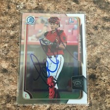 Jose Queliz Signed 2015 Bowman Prospects Chrome Auto Rc Arizona Diamondbacks