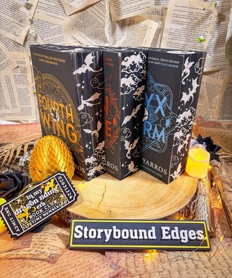 Fourth Wing, Iron Flame, Onyx Storm NEW  Paperbacks Hand Sprayed Edges 