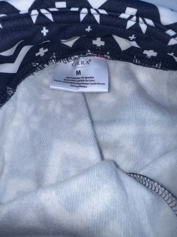 Mujer Serra Polar Forrado Leggings Estampado Vacaciones Multicolor Talla M Foto 4 de 4