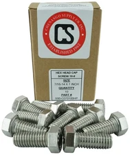 Stainless 7/16-14 x 1" Hex Head Bolts (3/4" to 5" Lengths Available in Listin...