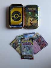Pokémon Gift Mini Tin Bundle 5 Holos + Sealed Fun Pack 50+ Cards English NM