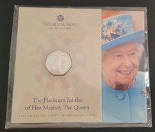 2022 Platinum Jubilee HM Queen BU 50p Coin Pack Brilliant Uncirculated Pack Z