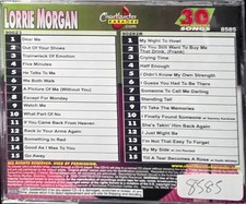 8585 LORRIE MORGAN CHARTBUSTER KARAOKE CDGS LOT LONG DRIVE