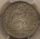 1872 Seated Liberty Quarter 25c PCGS Certified XF40
