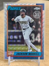 Topps Jackson Merrill Padres 2025 Chrome Update 35th Anniv #90CU-5