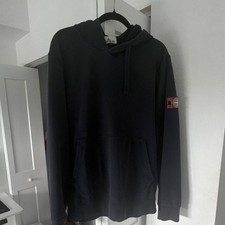 Stone Island Pullover Hoodie Men  s Dark Navy Size XL Cotton-CLG Proven Patch
