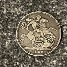 1889 Queen Victoria Silver Crown