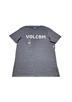 VOLCOM Bold Logo T-Shirt Mens Medium M Charcoal Gray  Heather Modern Fit S/S NWT