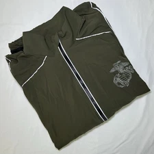 US Marine Corps Jacket Mens Medium Long New Balance Windbreaker Running Military