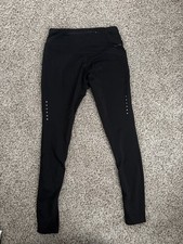 Nike Pro Dri Fit Womens Legging Elastic Waist Skinny Leg Logo Black Size Small