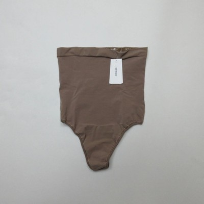 Spanx Damen hochtaillierter Tanga Shapewear Größe XL UK 20-22 Cafe Au Lait Neu mit Etikett