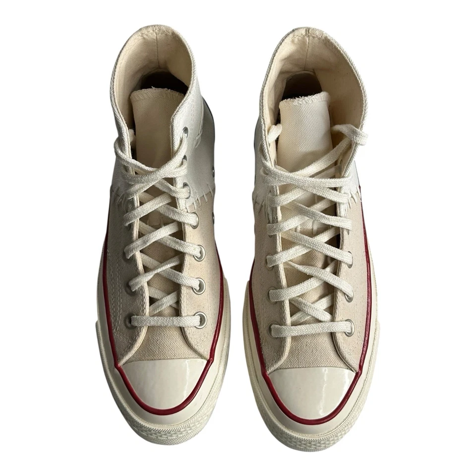 Vintage Converse Men's Chuck Taylor All Stars Sneakers Size 5.5 Cream High Top - Image 3 of 4