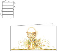 40 Bigliettini Comunione per Bomboniere Personalizzabile Da Casa Fai Da Te (C5, 