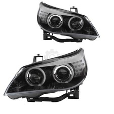 Design Xenon Scheinwerfersatz f�r BMW E60 Bj. 03-04 klargl/schwarz CCFL LED WA5