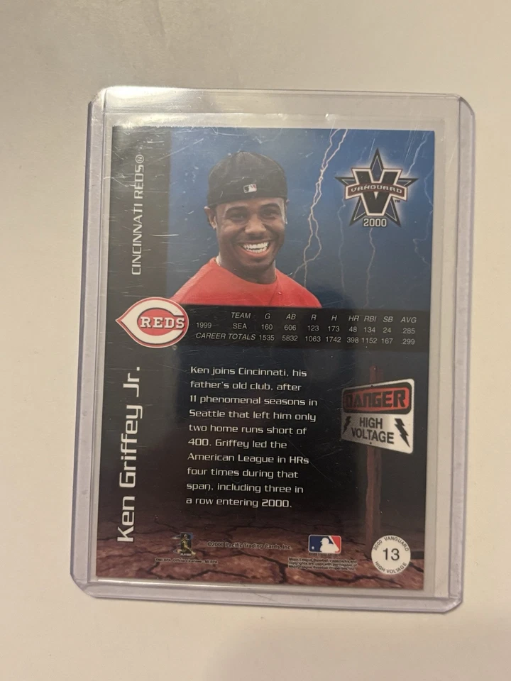 2000 Pacific Vanguard High Voltage#13 Ken Griffey  - Image 2 of 2