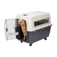 Airline Approved Plastic Dog Kennel with Wheels X-Large FREE SHIPPING