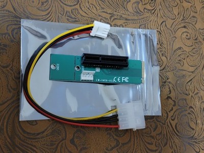 NGFF M.2 to PCI-E 4X Riser Card    Molex Powered M2 Key M to PCIe X4 Adapter 