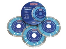 Faithfull Contract Diamond Blades 115 x 22.2mm (Pack 3) FAIDBSET3C
