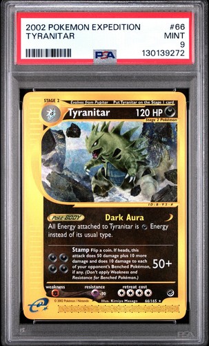 Tyranitar graded PSA 9 for sale on eBay