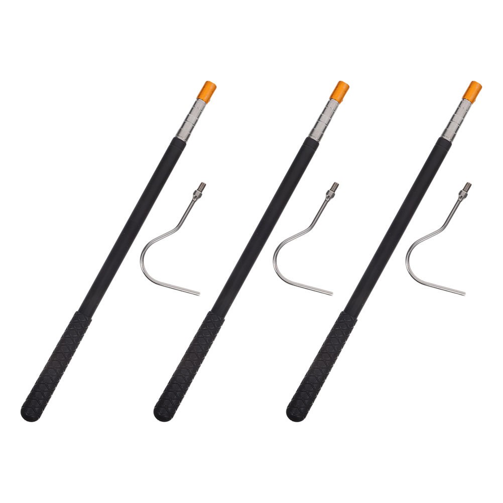  3 Pcs Ladder Roof Hook Pull down Pole Attic Door Pulls for Ceiling Handle