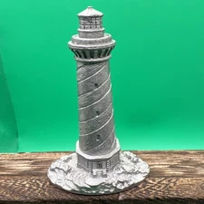 1982 Spoontiques Pewter Lighthouse S719 Nautical Diorama Miniature Figurine