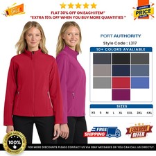 Port Authority L317 Womens Polyester Long Sleeve Full Zip Core Soft Shell Jacket