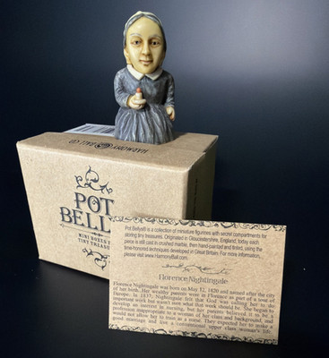 Florence Nightingale Pot Belly Harmony Kingdom Retired Figurine w Box Nurse