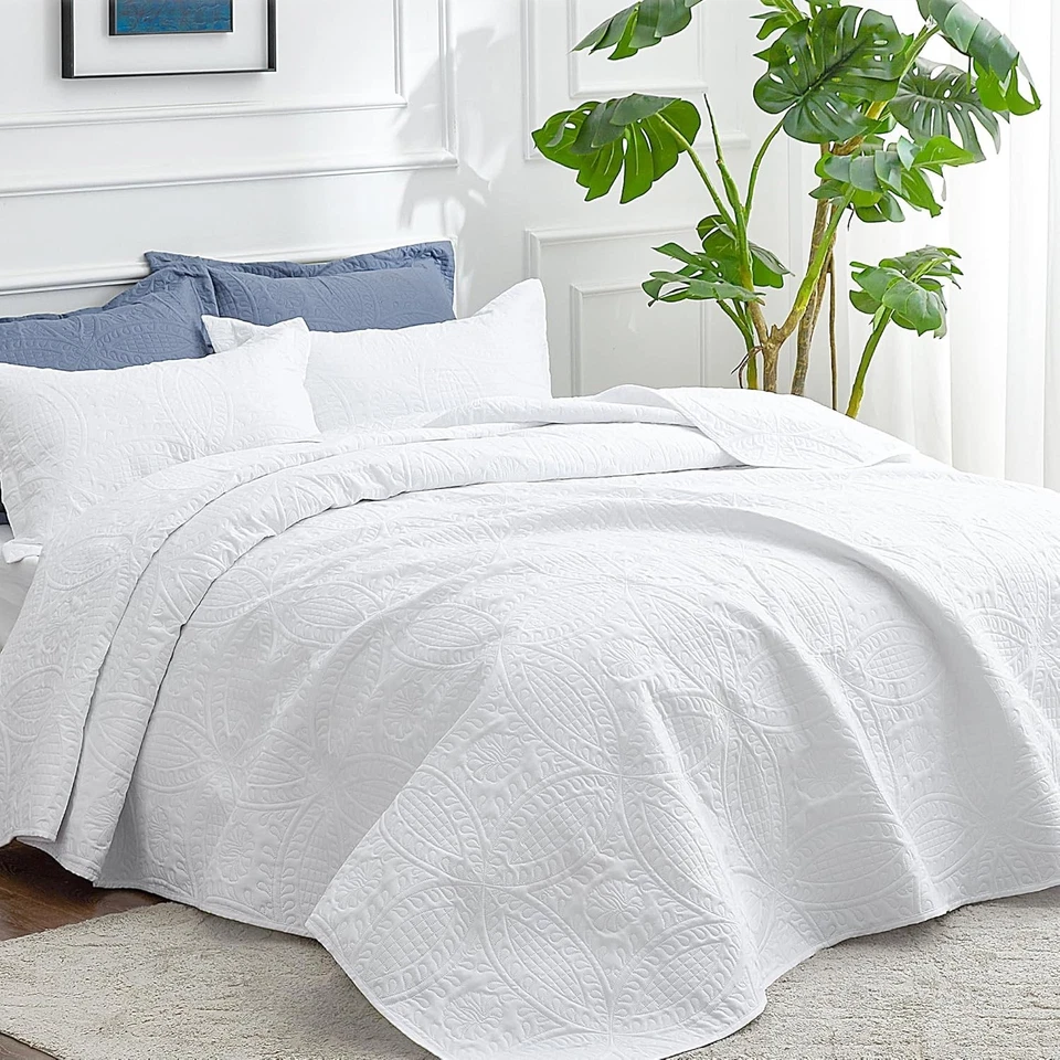 Универсальный набор из 3 предметов двуспальное одеяло - уютное покрывало из микрофибры для всех сезонов - Изображение 4 из 4