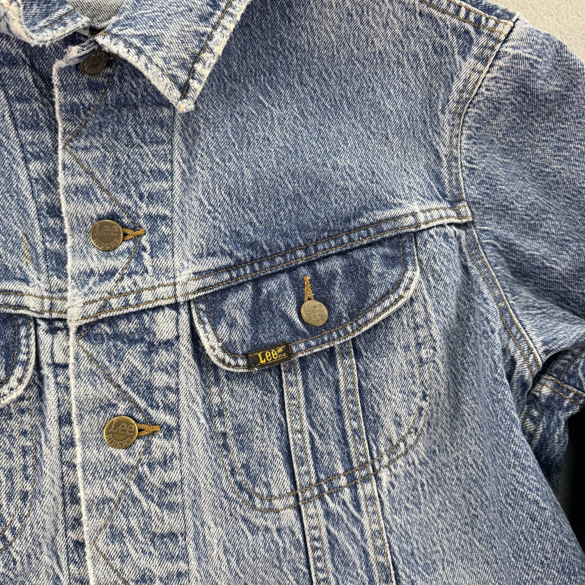 80's Lee Made in USA トラッカージャケット 80s USA製 Lee デニム ジャケット トラッカー 220 34 - メルカリ