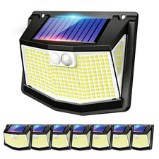 1~8x 248 LED Solar Wall Lights Outdoor Motion Sensor Security Flood Garden Lamp