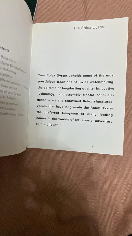 Booklet Libretto Rolex Datejust 2002 - Immagine 4 di 4