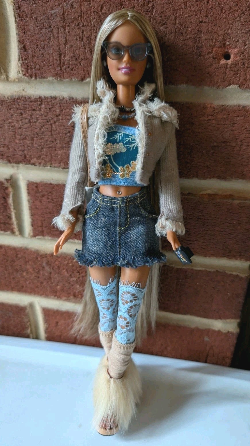 2004 Y2K So Excellent Barbie Custom/Ooak Doll Super Long Hair