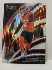 2025 Panini Prizm Football Club Level White Prizm Shock Evan McPherson #259 /799