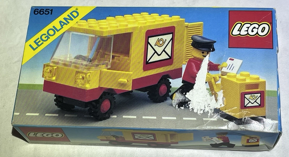 LEGO 6651 LEGOLAND Postwagen mit Minifigur, NEU UND UNGEÖFFNET -Rarität von 1982